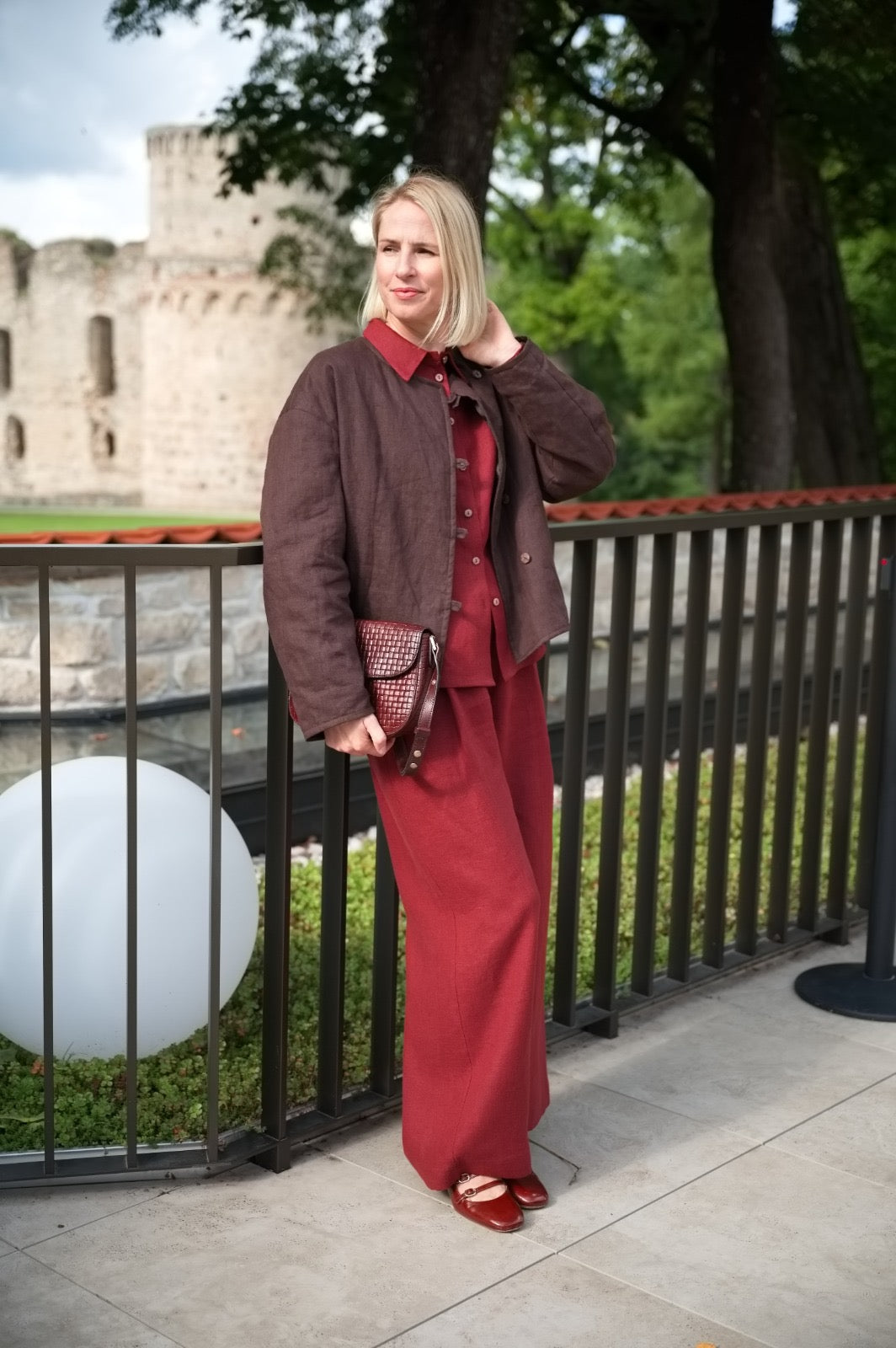 Weite Leinenhose für Damen "ELISA"
