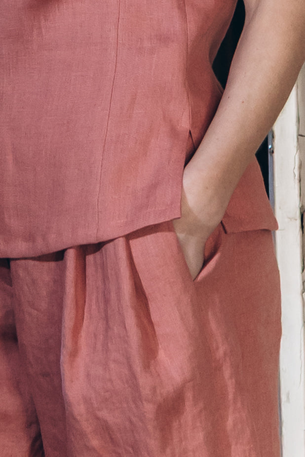 Linen Bermuda Shorts "Ilse"