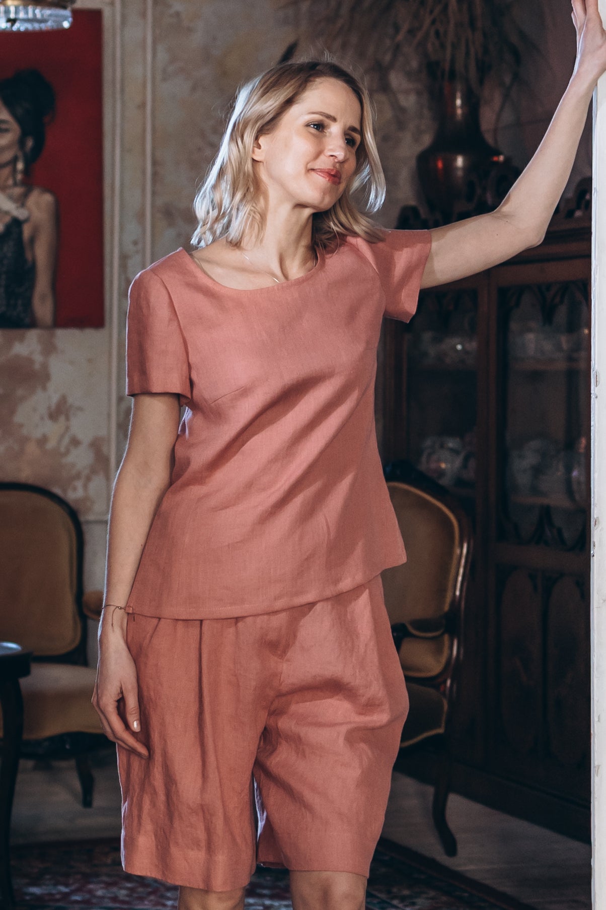 Linen Bermuda Shorts "Ilse"