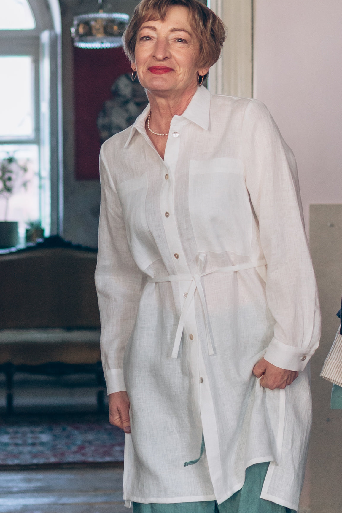 Leinen-Hemdkleid "Gaida"