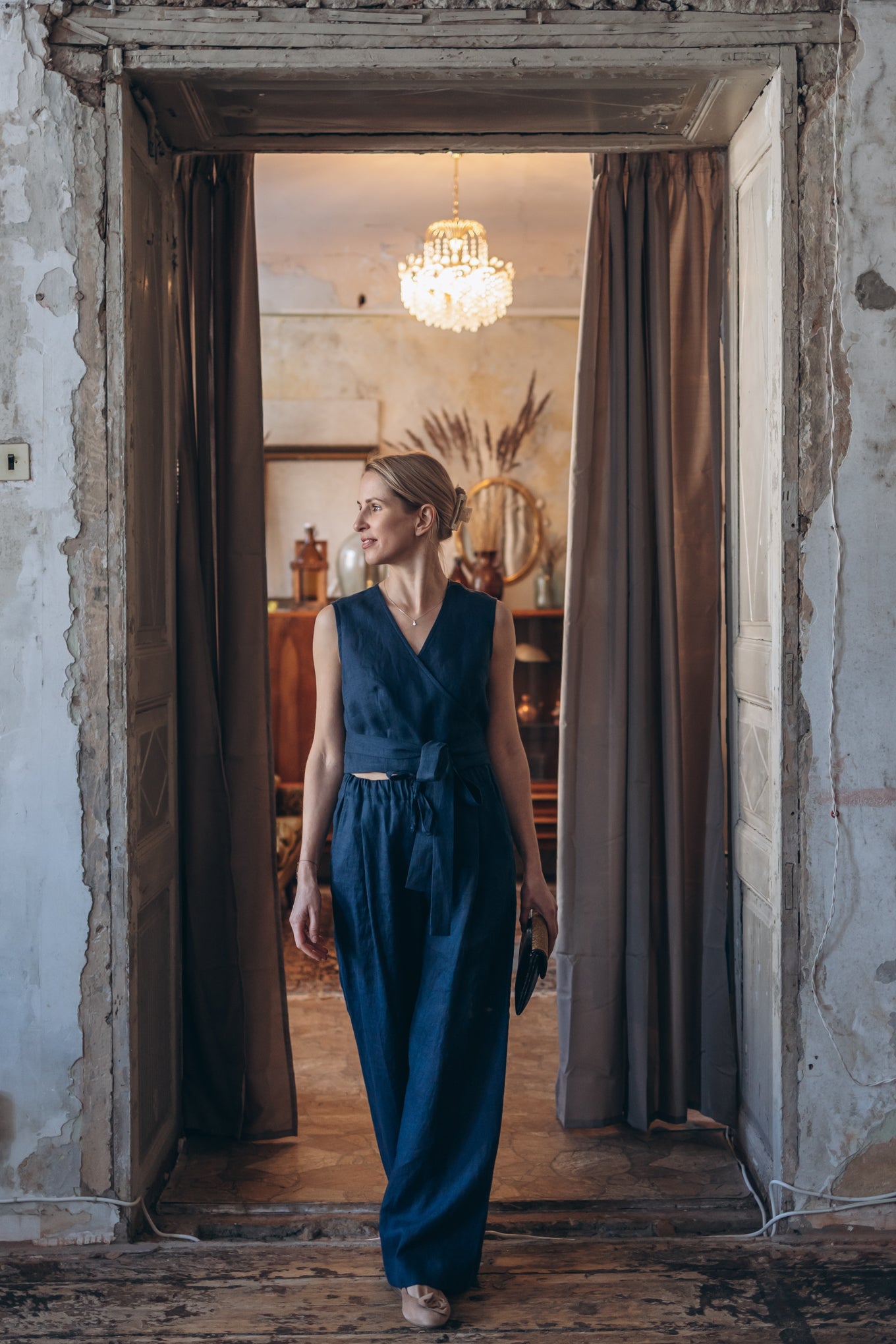 Leinenhose mit weiter Silhouette "Laima"