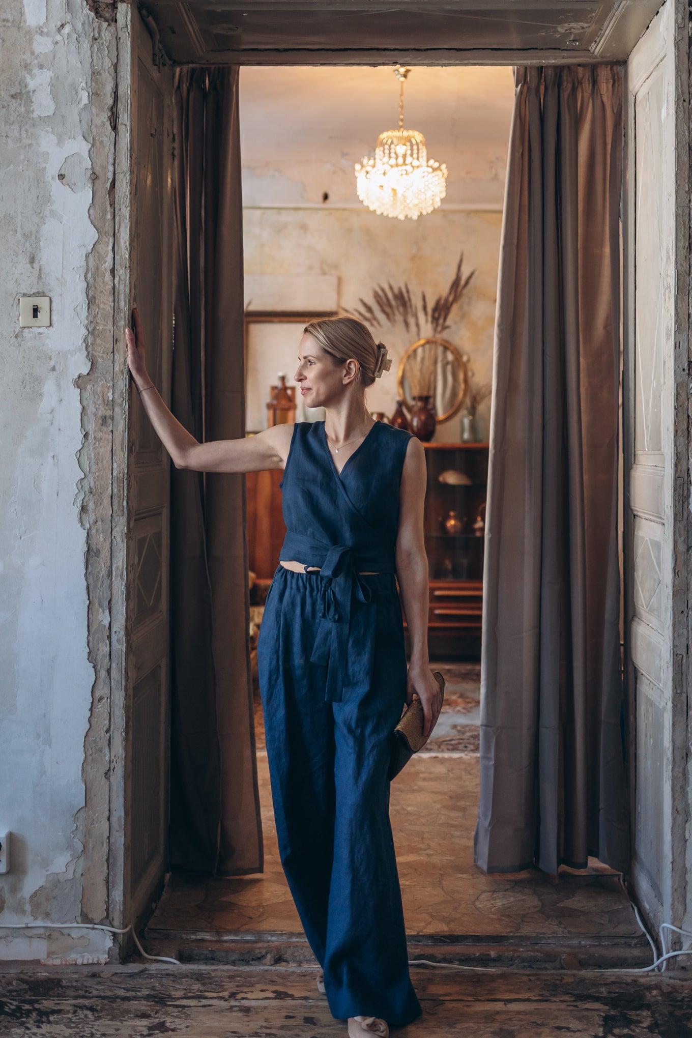 Leinenhose mit weiter Silhouette "Laima"