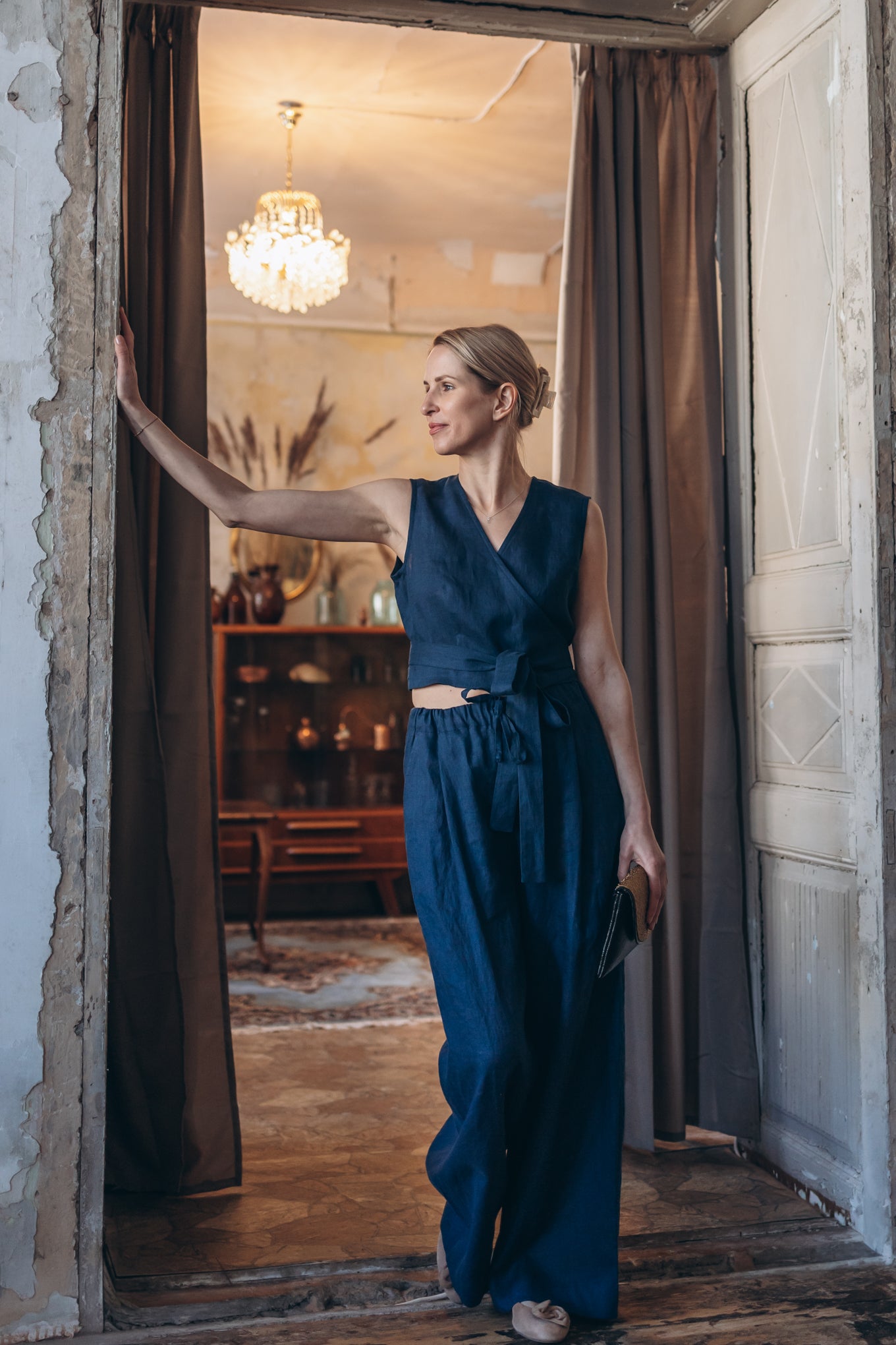 Leinenhose mit weiter Silhouette "Laima"