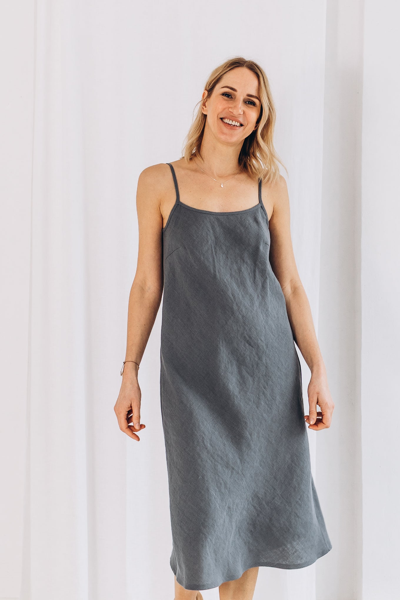 Ruby Linen Slip Dress