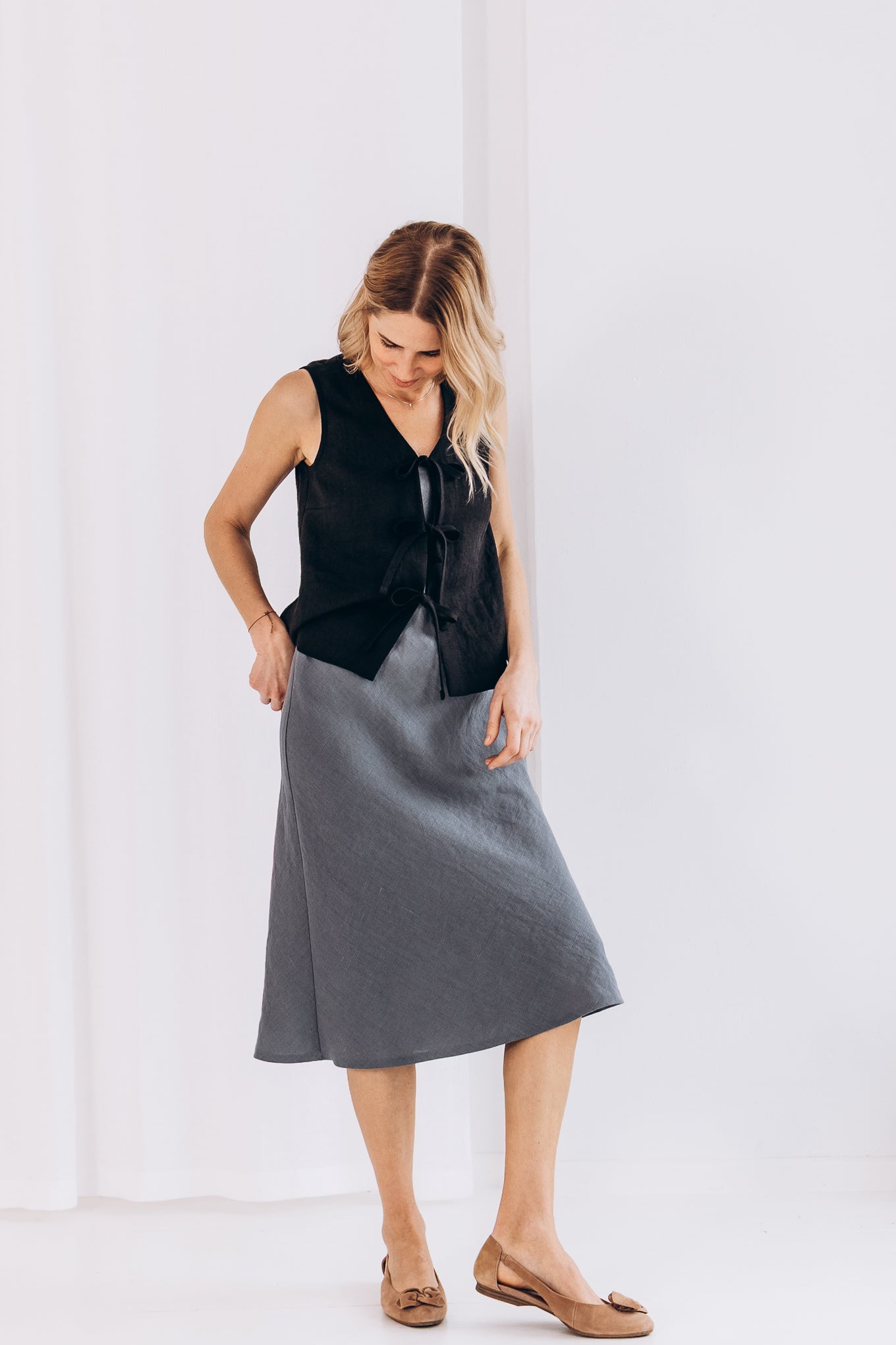 Sleeveless Linen Top "Luise"