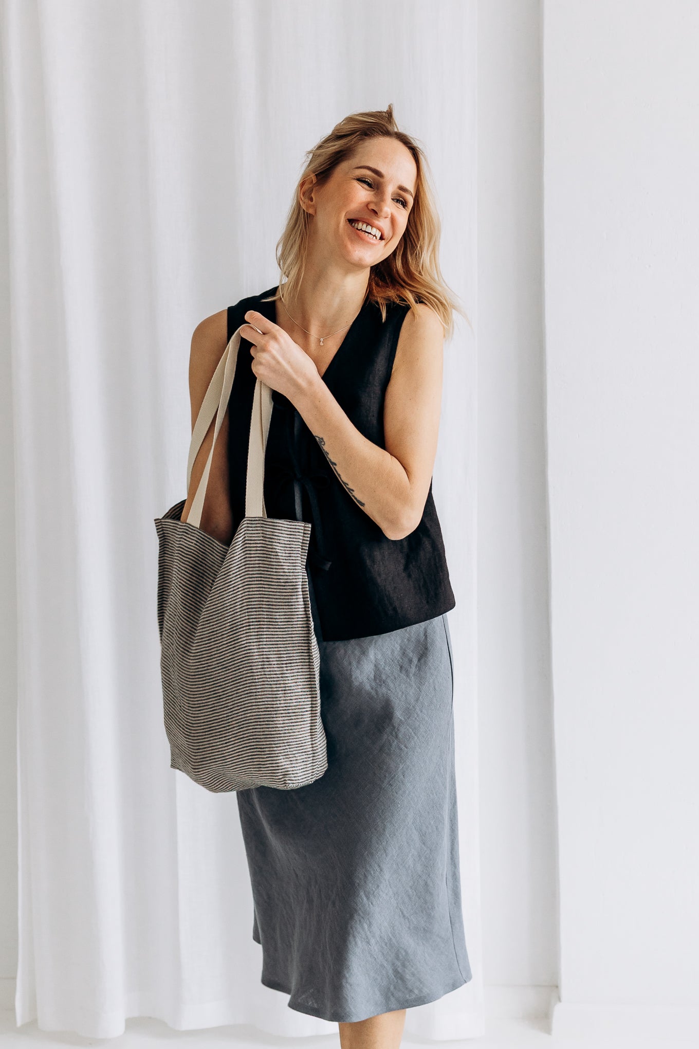Ruby Linen Slip Dress