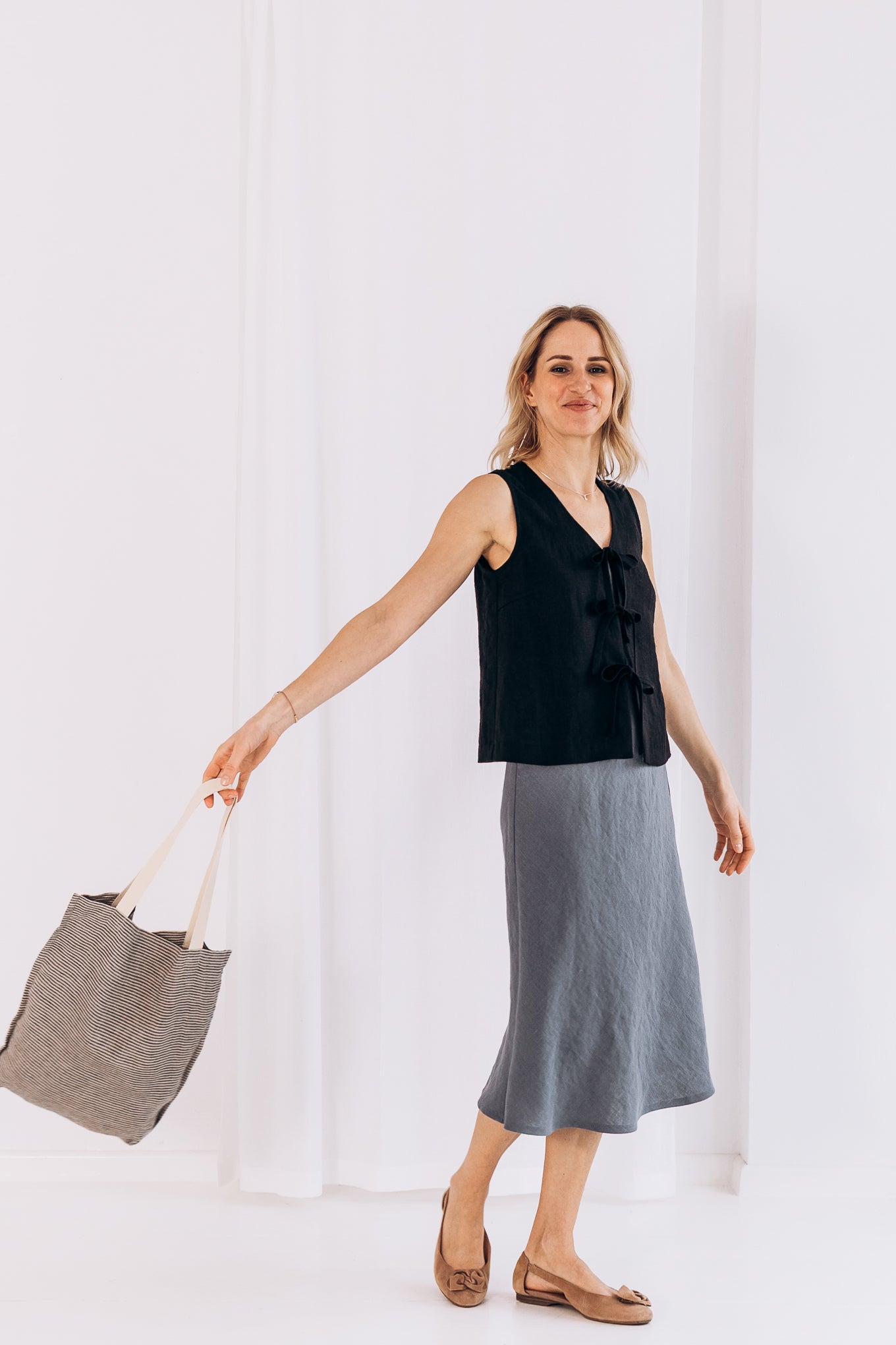 Ruby Linen Slip Dress