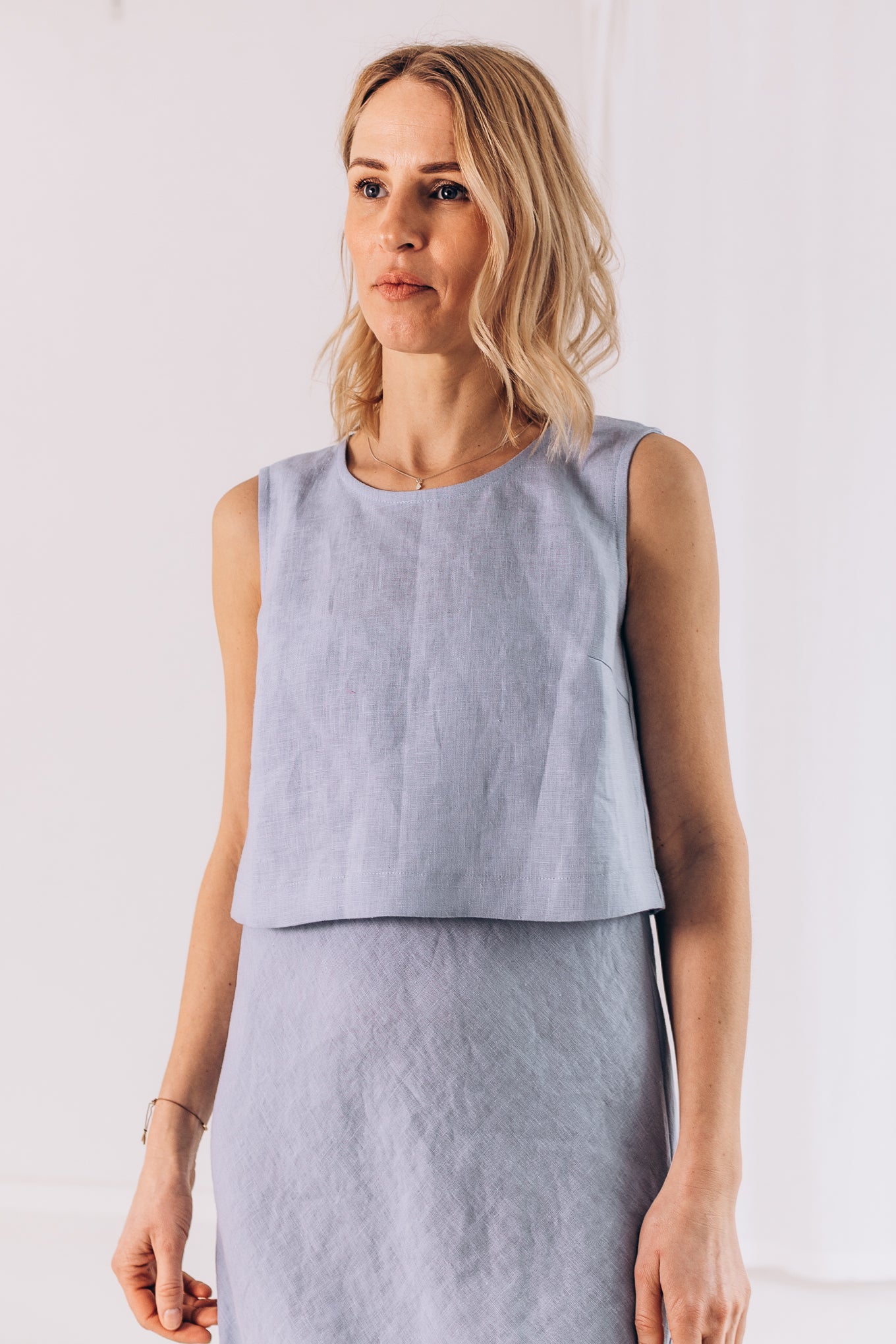Crop Top aus Leinen "Julia"