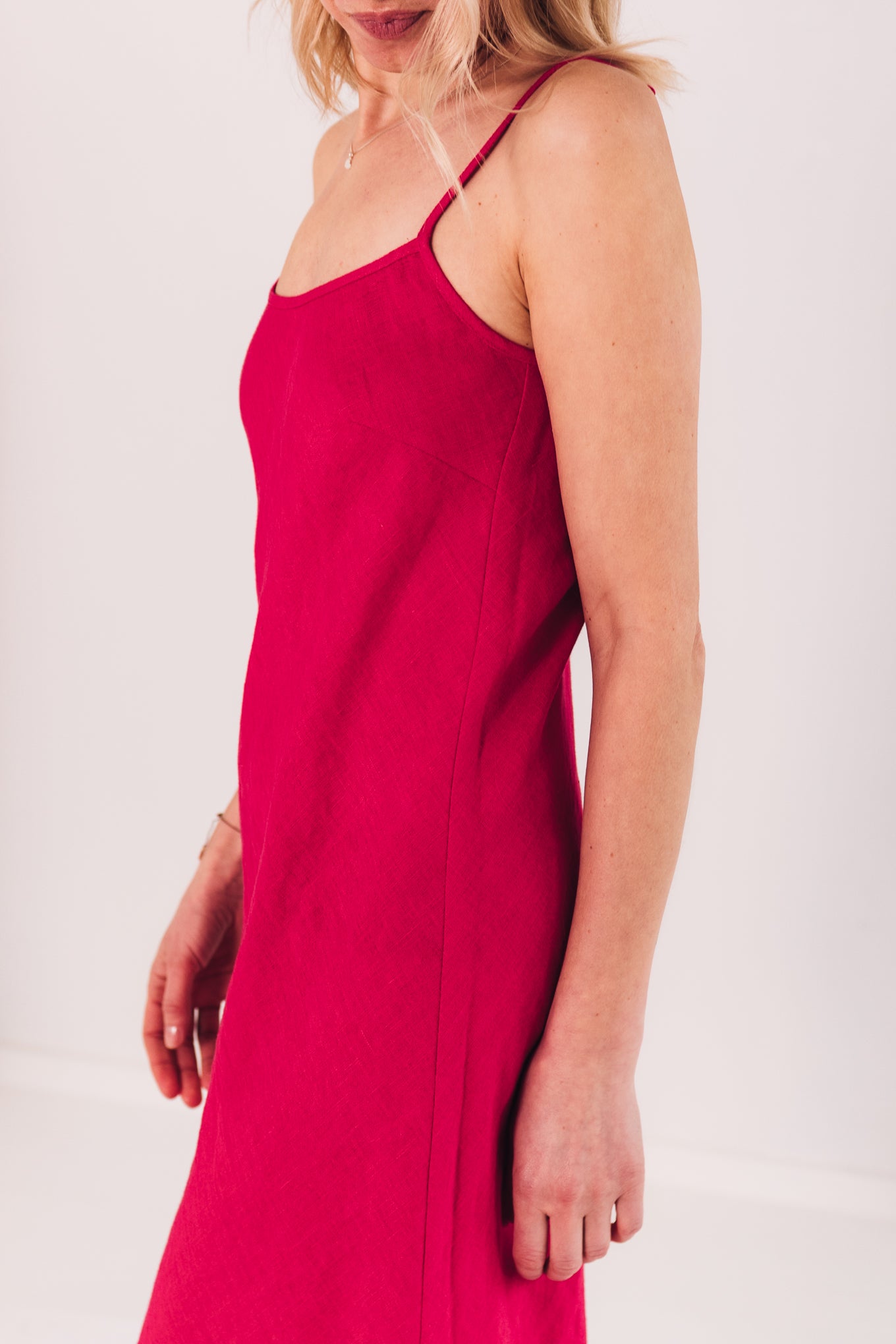 Ruby Linen Slip Dress