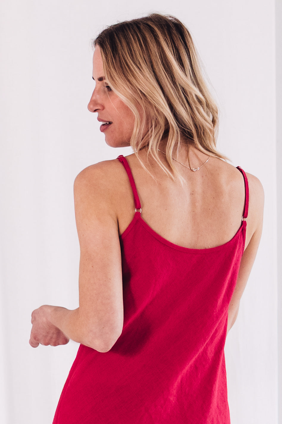 Ruby Linen Slip Dress