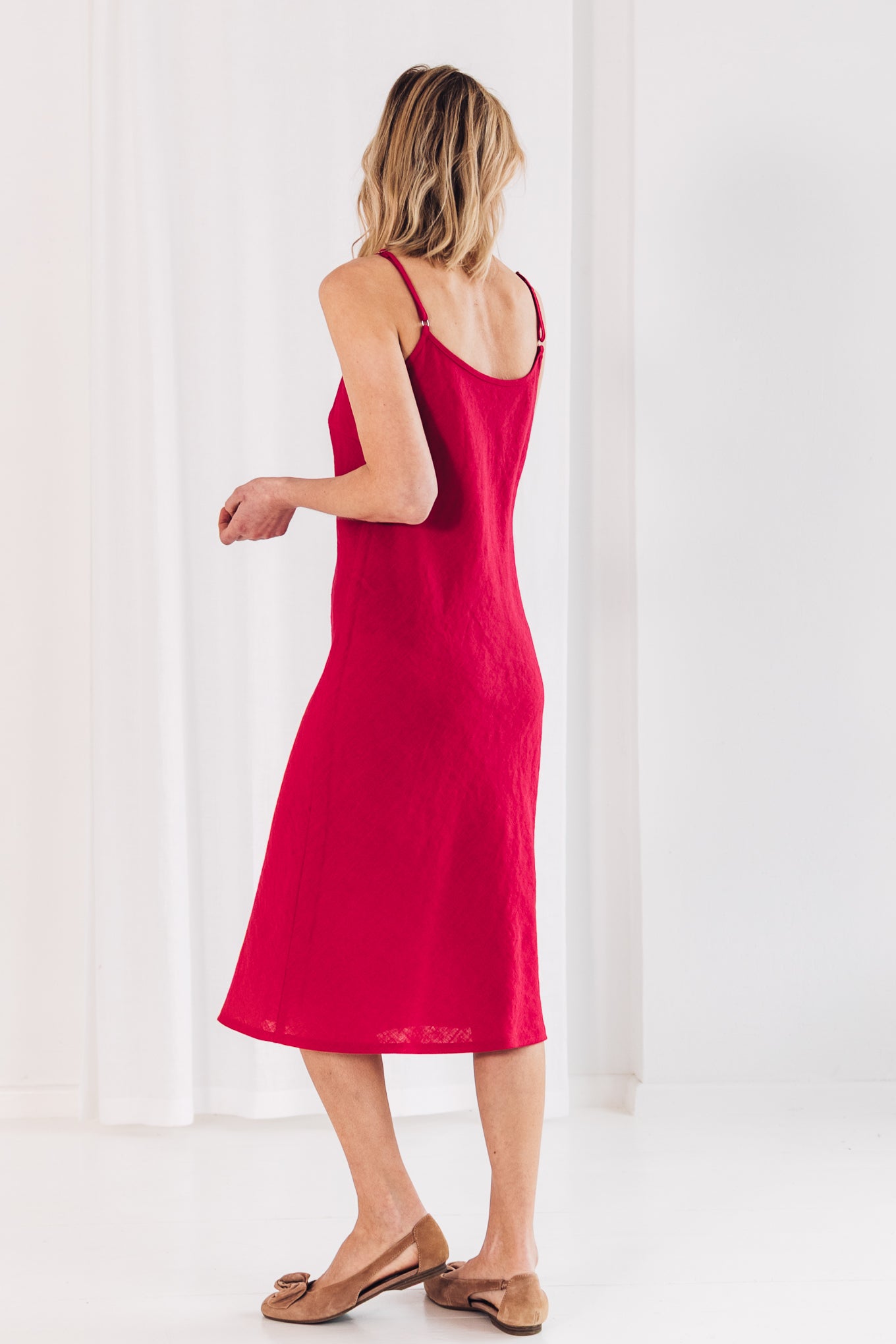Ruby Linen Slip Dress