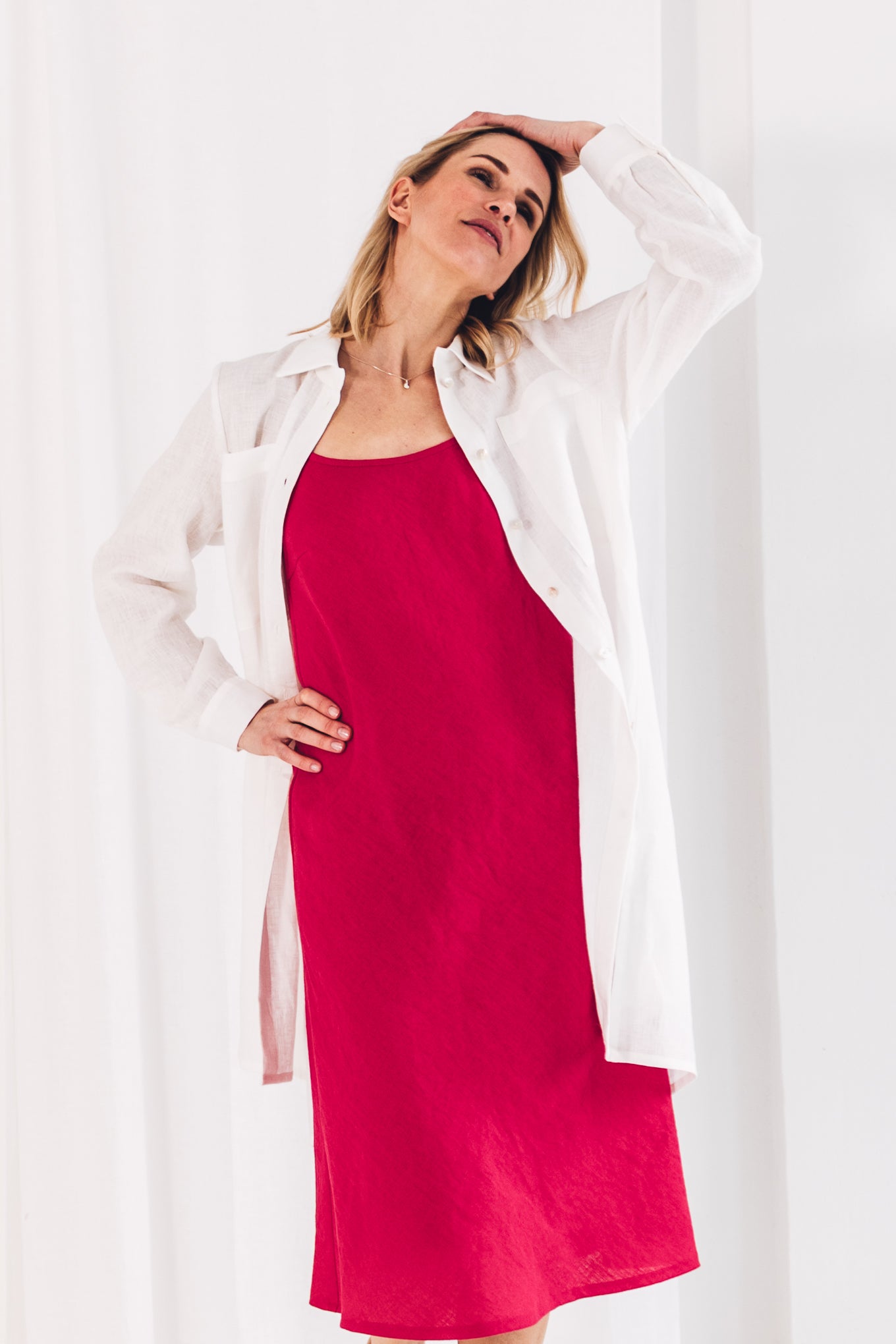 Ruby Linen Slip Dress
