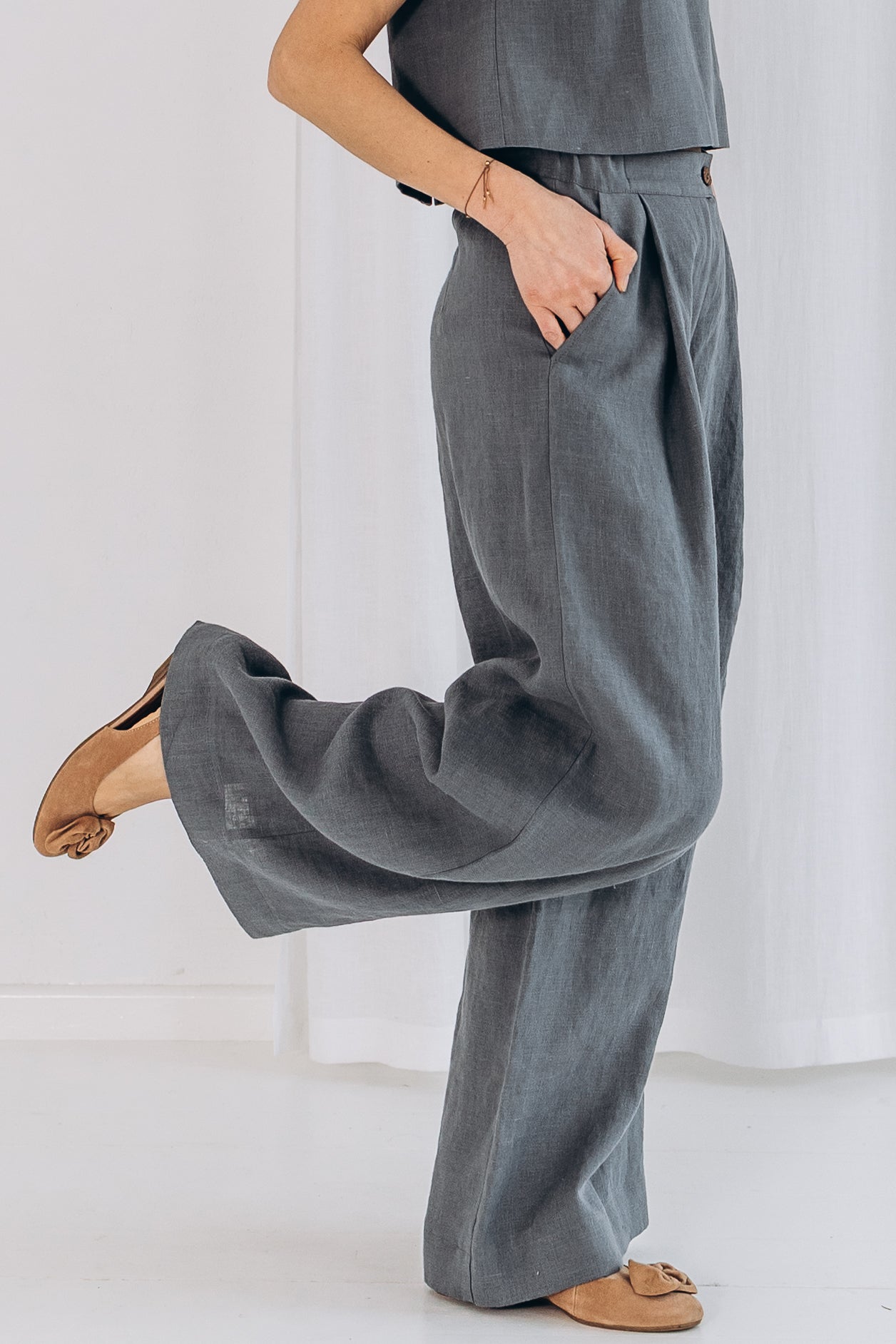 Weite Leinenhose "Elisa"