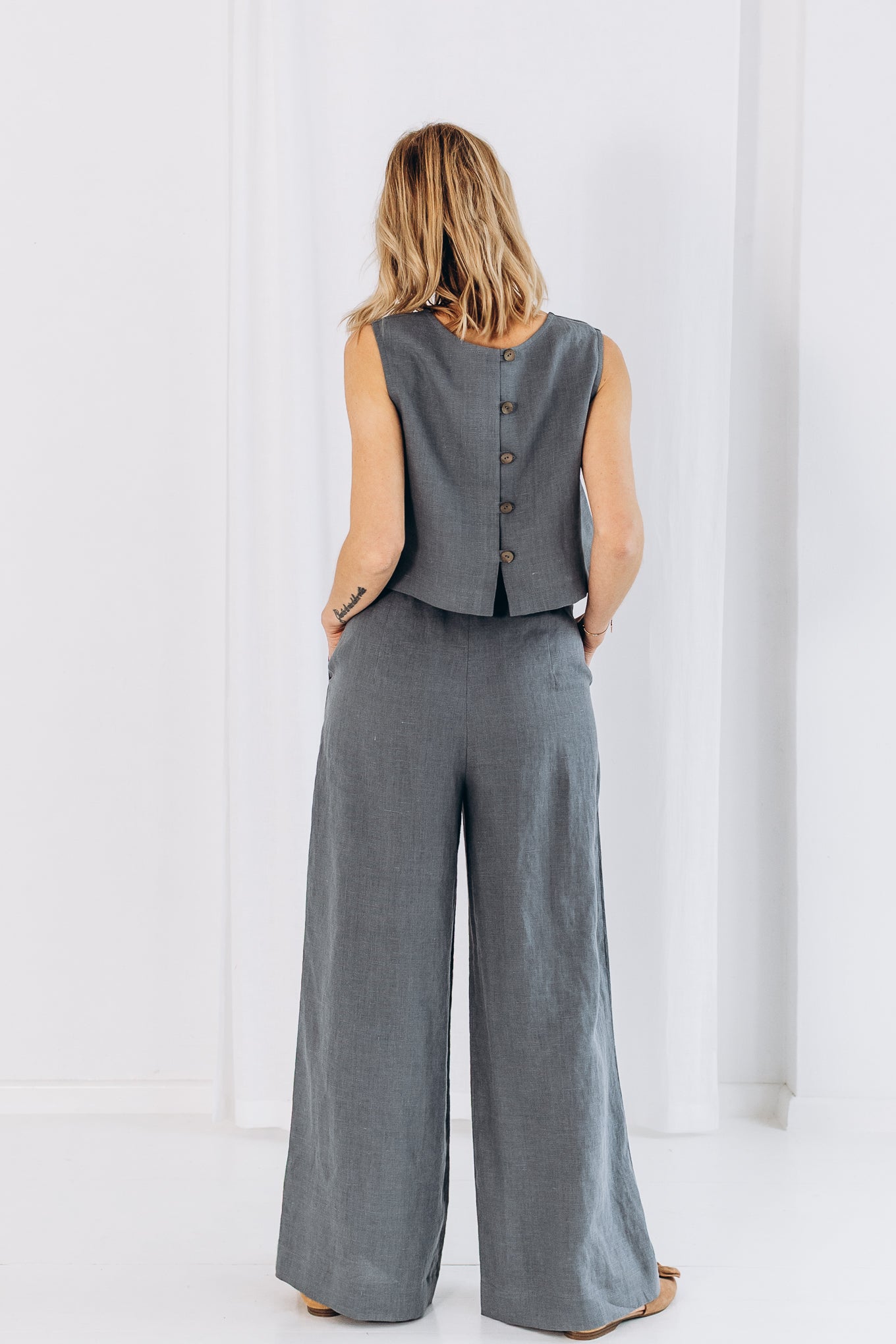 Weite Leinenhose "Elisa"
