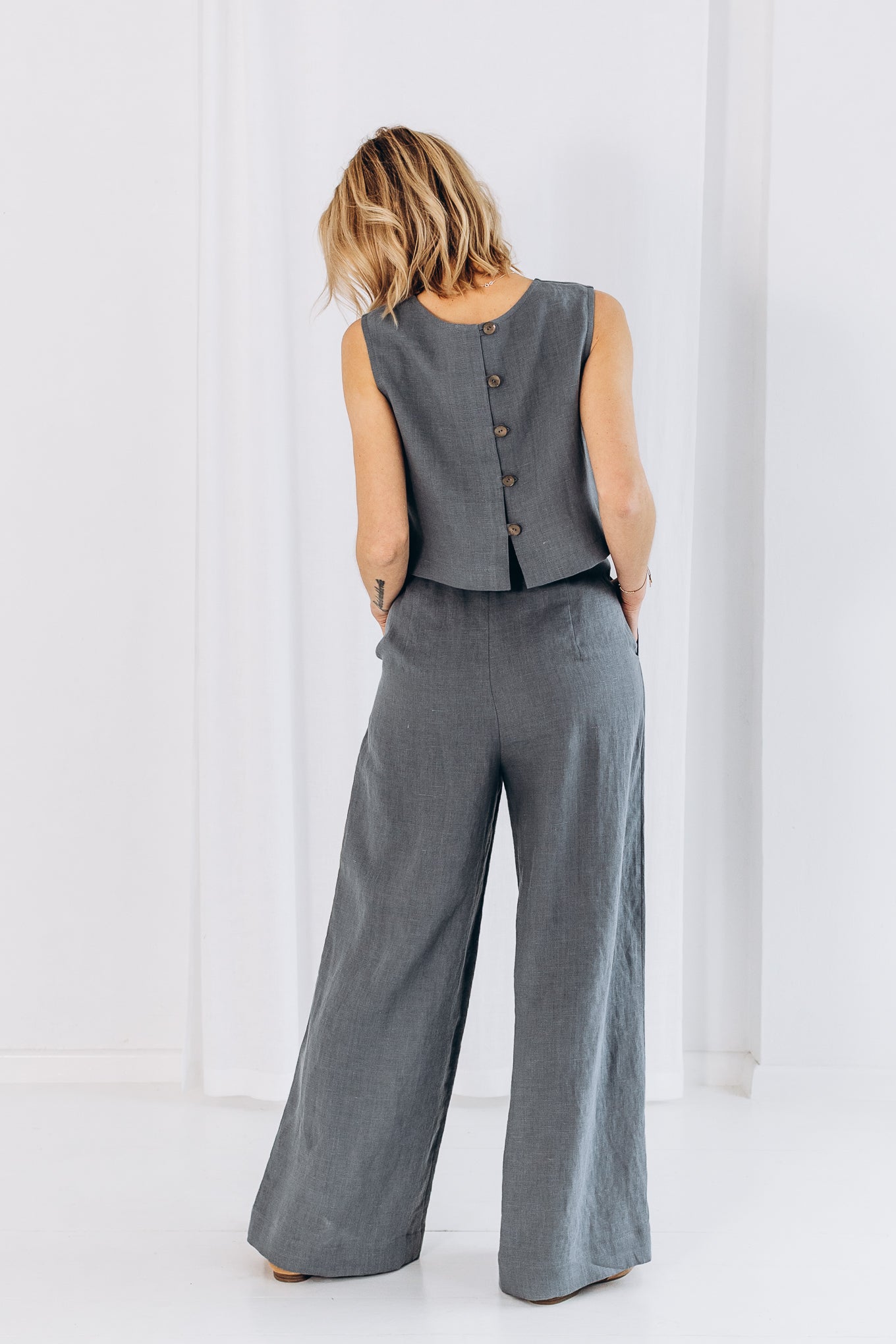 Weite Leinenhose "Elisa"