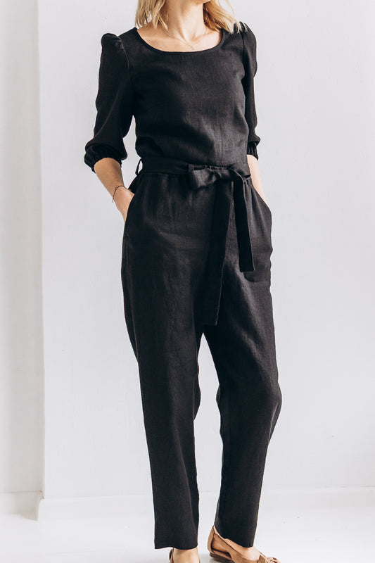 Classic Trousers with Belt "Nora"