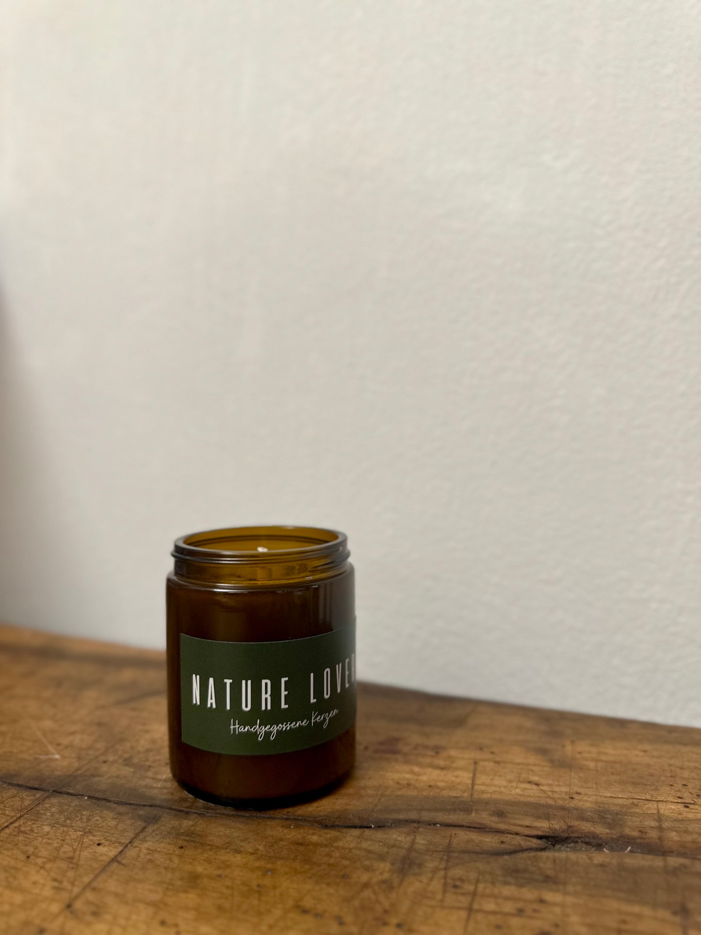 Sojawachs-Kerze im Glas mit Eucalyptus und Kiefer Duft