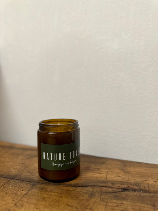 Soy wax candle in a glass with Eucalyptus and Pine scent