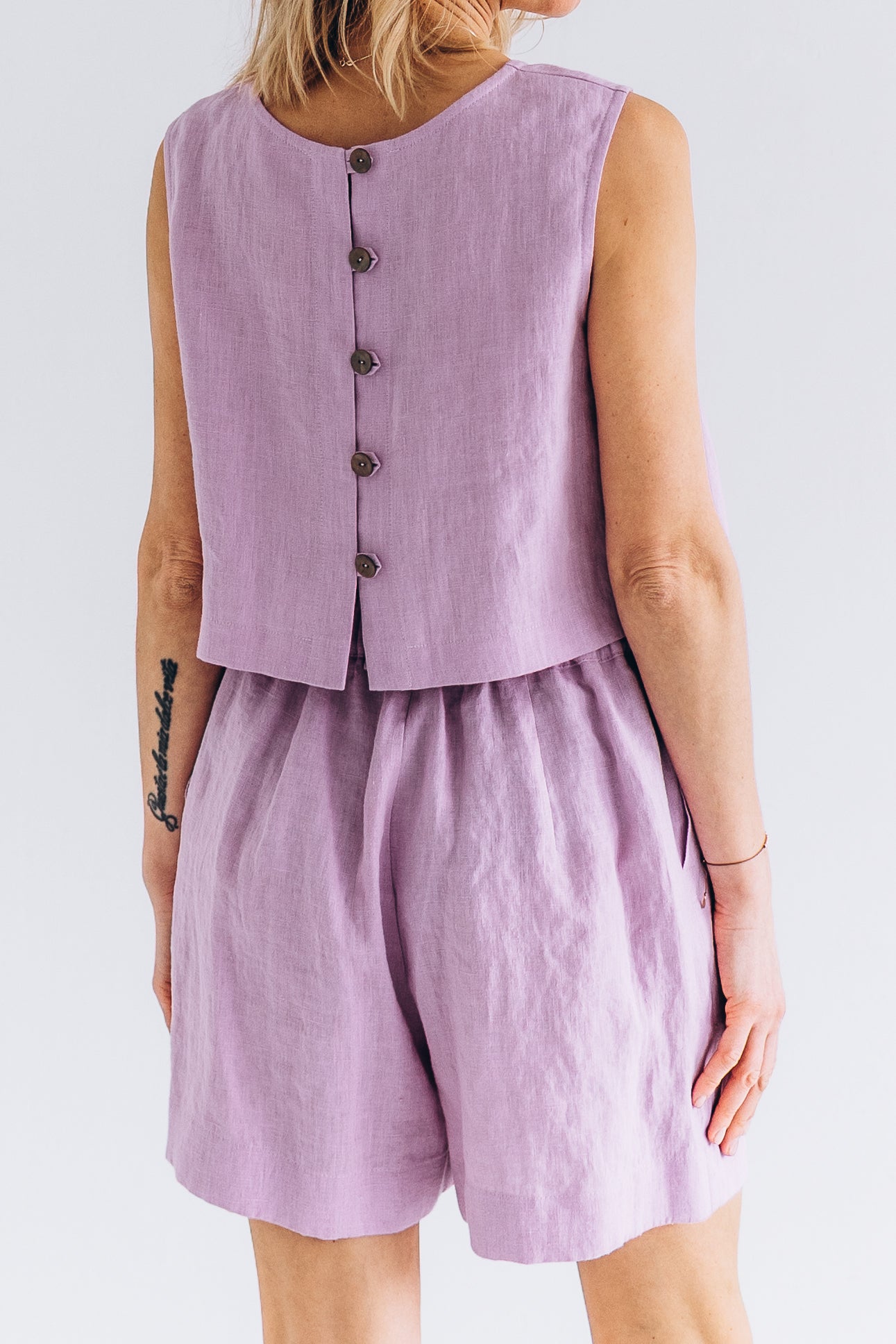 Crop Top aus Leinen "Julia"