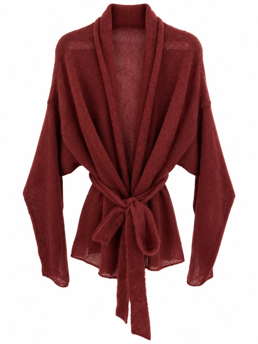 Kidmohair & Seide Strickjacke Damen